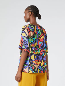 Blusa in raso stampato - N.O.W. MARINA RINALDI