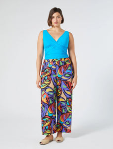 PANTALONI IN RASO STAMPATO - N.O.W. MARINA RINALDI