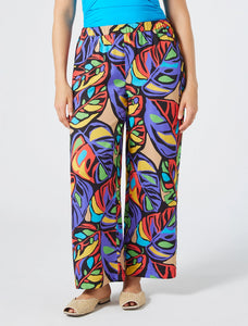 PANTALONI IN RASO STAMPATO - N.O.W. MARINA RINALDI
