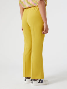 Pantaloni flare in jersey stretch, oro - N.O.W. MARINA RINALDI