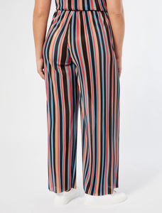 PANTALONI IN JERSEY PLISSÉ - MULTICOLOR - N.O.W. MARINA RINALDI