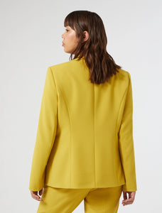 Giacca blazer in jersey stretch, oro - N.O.W. MARINA RINALDI
