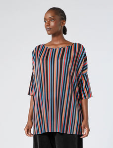 T-SHIRT IN JERSEY PLISSÉ - N.O.W. MARINA RINALDI