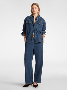 Camicia in denim con borchie - Elena Mirò