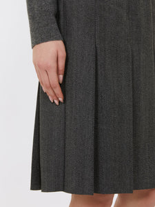 Gonna a pieghe in flanella - MAX MARA STUDIO
