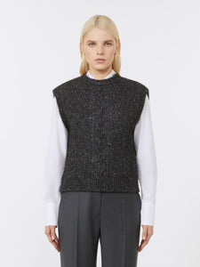 Gilet in alpaca e lurex - MAX MARA STUDIO