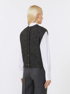 Gilet in alpaca e lurex - MAX MARA STUDIO