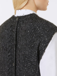 Gilet in alpaca e lurex - MAX MARA STUDIO
