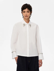 CAMICIA RICAMATA Bianco - iBLUES