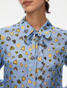 CAMICIA STAMPATA Azzurro - iBLUES