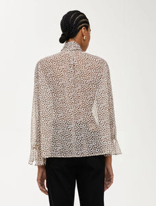 Blusa in crêpe, panna - iBlues