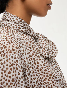Blusa in crêpe, panna - iBlues