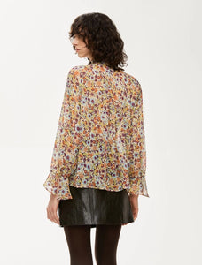 Blusa in crêpe, avorio - iBlues