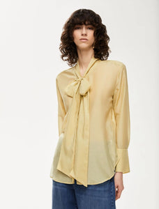 Camicia in misto seta, lime - iBlues