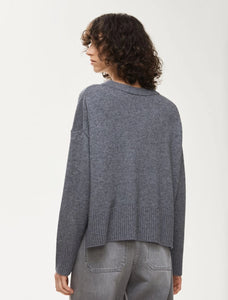 MAGLIA IN MISTO CASHMERE Grigio Melange - iBLUES