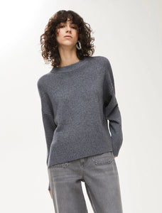 MAGLIA IN MISTO CASHMERE Grigio Melange - iBLUES