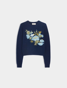 MAGLIA RICAMATA Blu - iBlues