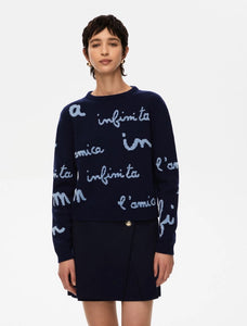 MAGLIA INTARSIATA Blu - iBLUES