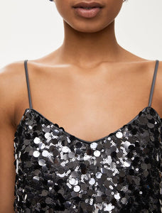 TOP IN PAILLETTES Canna Di Fucile - iBLUES