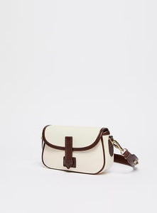 BORSA A TRACOLLA IN COTONE E PELLE - WEEKEND MAX MARA
