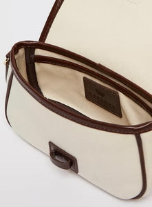 BORSA A TRACOLLA IN COTONE E PELLE - WEEKEND MAX MARA