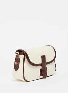 BORSA A TRACOLLA IN COTONE E PELLE - WEEKEND MAX MARA
