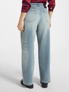 Jeans baggy wide leg con cucitura - Elena Mirò