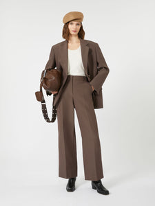 BLAZER OVER IN MISTO COTONE E PANTALONE PALAZZO IN COTONE TECNICO - WEEKEND MAX MARA
