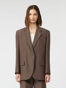 BLAZER OVER IN MISTO COTONE E PANTALONE PALAZZO IN COTONE TECNICO - WEEKEND MAX MARA