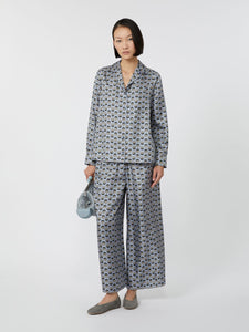 CAMICIA PIGIAMA E PANTALONE AMPIO IN SETA STAMPATA - WEEKEND MAX MARA
