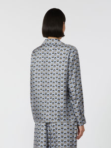 CAMICIA PIGIAMA E PANTALONE AMPIO IN SETA STAMPATA - WEEKEND MAX MARA