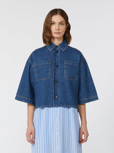 CAMICIA CROP IN DENIM - WEEKEND MAX MARA