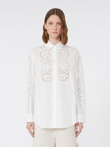 CAMICIA MORBIDA IN POPELINE RICAMATO - WEEKEND MAX MARA