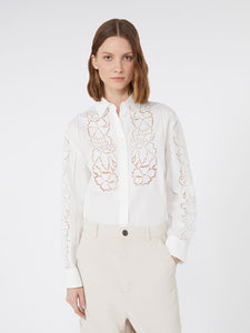CAMICIA MORBIDA IN POPELINE RICAMATO - WEEKEND MAX MARA