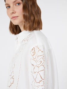 CAMICIA MORBIDA IN POPELINE RICAMATO - WEEKEND MAX MARA