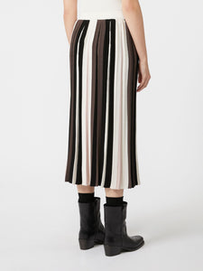 COMPLETO GONNA  E MAGLIA PLISSÉ IN VISCOSA - WEEKEND MAX MARA
