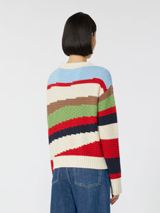 MAGLIA INTARSIATA IN COTONE - WEEKEND MAX MARA