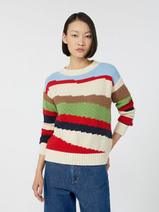 MAGLIA INTARSIATA IN COTONE - WEEKEND MAX MARA