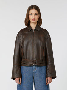 GIACCA BIKER IN NAPPA - WEEKEND MAX MARA
