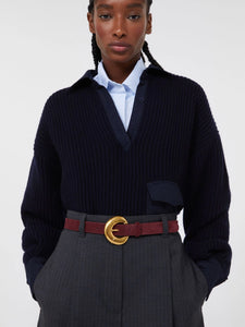 CINTURA IN PELLE EFFETTO SCAMOSCIATO - WEEKEND MAX MARA