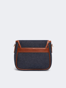 BORSA A TRACOLLA IN DENIM E PELLE - WEEKEND MAX MARA