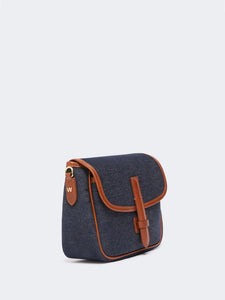 BORSA A TRACOLLA IN DENIM E PELLE - WEEKEND MAX MARA