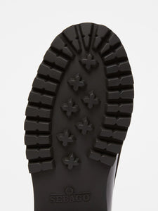 Mocassino in pelle con micro borchie, nero - Weekend Max Mara