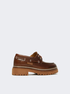 MOCASSINO DA BARCA IN PELLE - WEEKEND MAX MARA