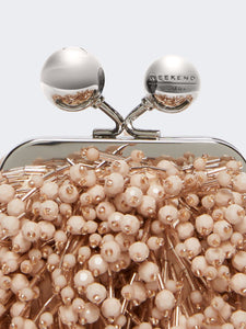 Pasticcino Bag Nano in raso e paillette, cipria | Weekend Max Mara