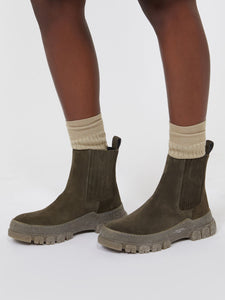 CHELSEA BOOT IN PELLE SCAMOSCIATA - WEEKEND MAX MARA