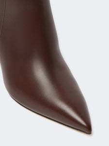 Stivale in pelle lucida, marrone scuro - WEEKEND MAX MARA