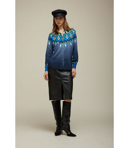 CAMICIA IN MAGLIA CON PATTERN NORVEGESE - JEi'S