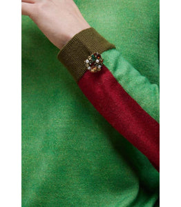 MAGLIA GIROCOLLO PATTERN FALSO UNITO BICOLORE DOUBLE USE - JEi's
