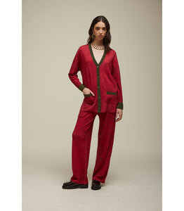 CARDIGAN V OVER STAMPA FALSO UNITO - JEi'S